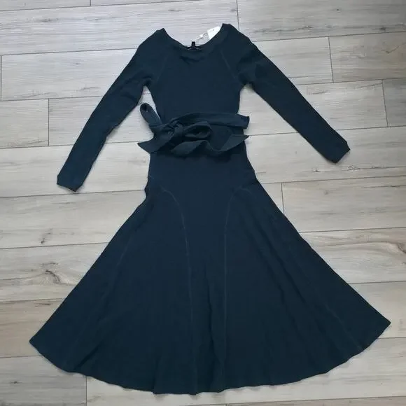 Downeast Destination Dress Long Sleeve Midi Rib Knit Dress Women Sz XS - Picture 9 of 9